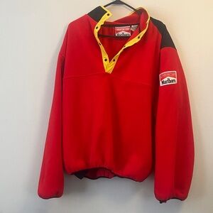 Marlboro Red Pullover with Yellow Trim